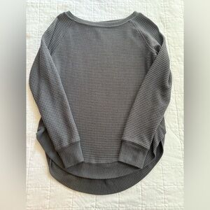 Women’s Maurices Waffle Gray Sweater